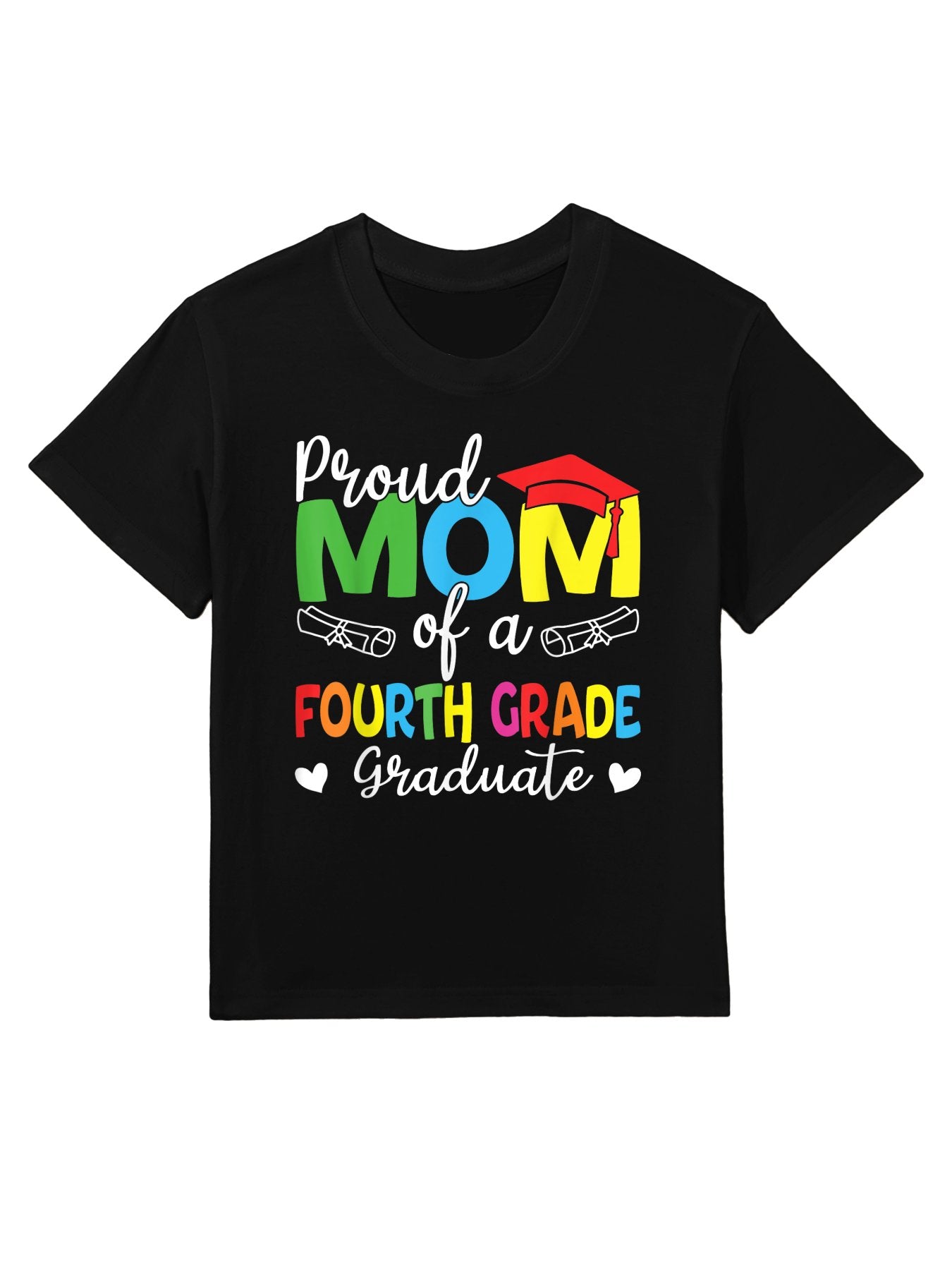 Proud Mom of A 4th Grade Graduate Graduation Kids T-Shirt