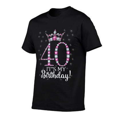 40 It&#39;s My Birthday 1982 40Th Birthday Gift For Womens Comfortable T-Shirt