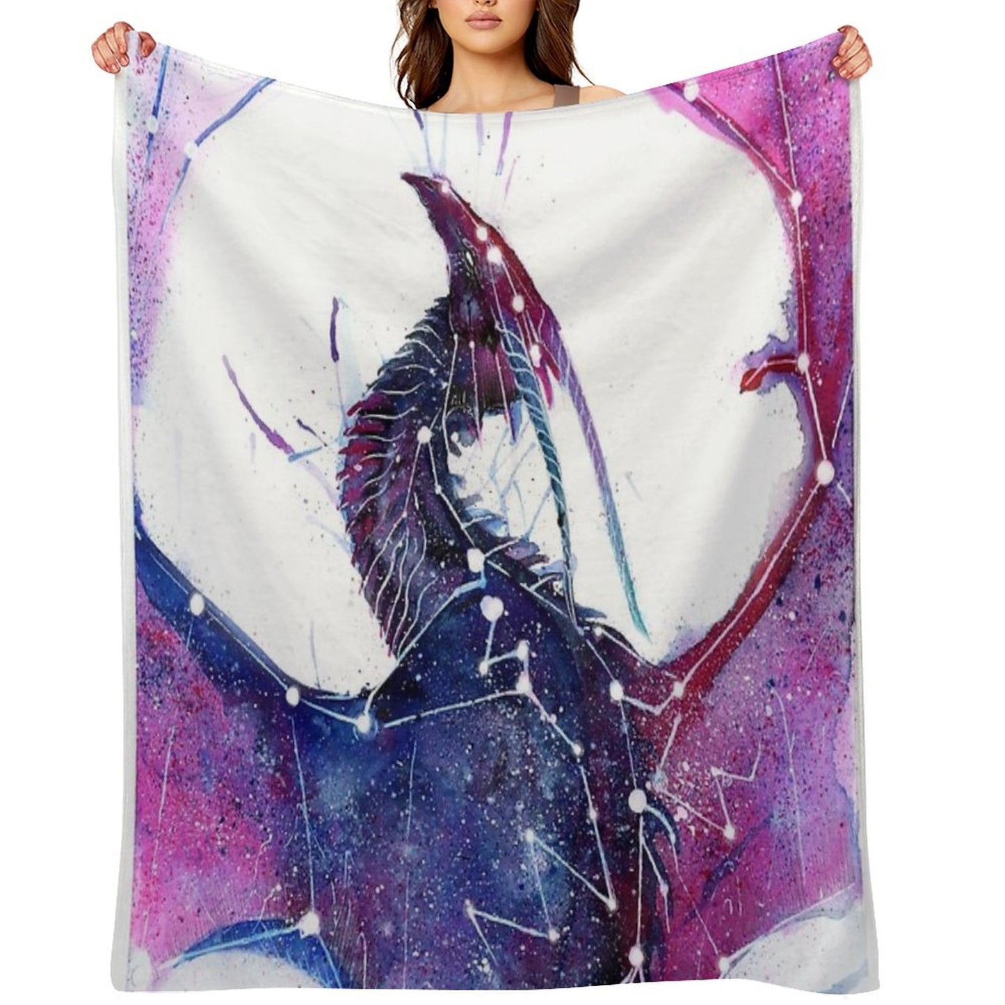 Galaxy Dragon Throw Blanket