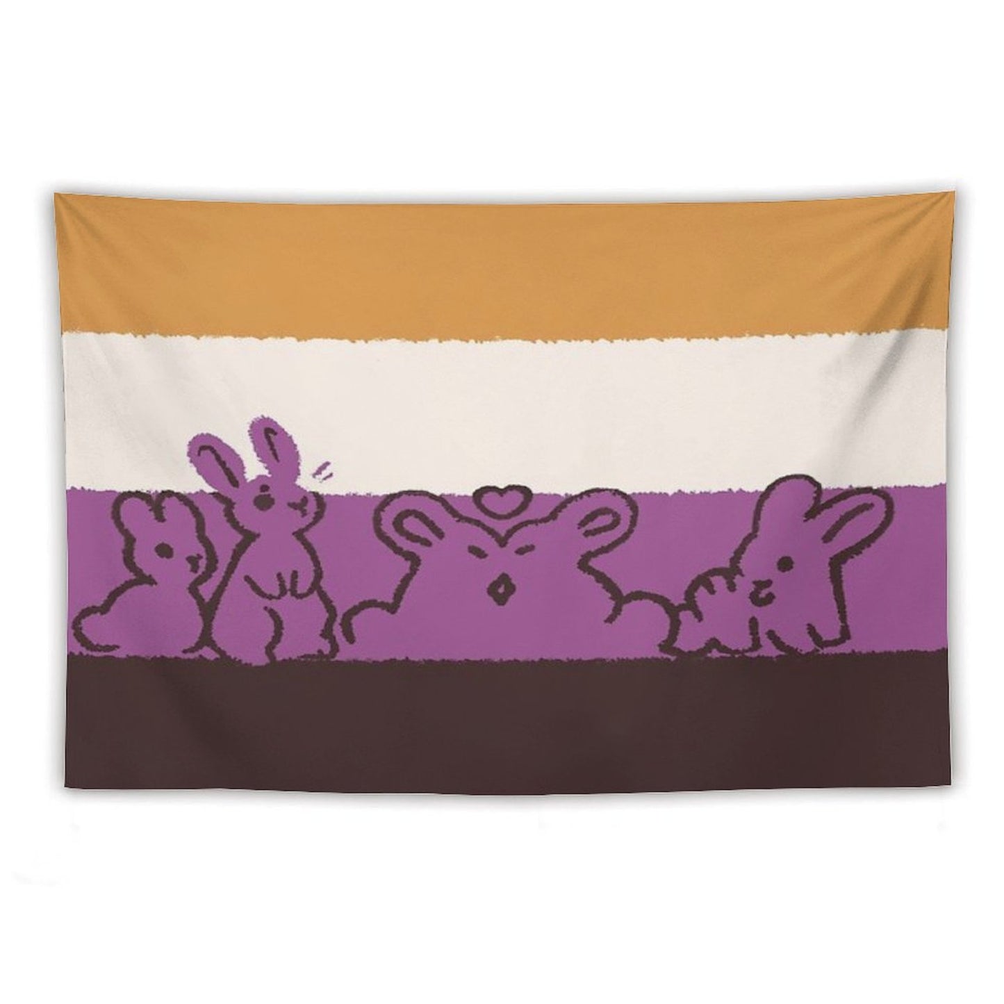 NB Flag Bunnies Tapestry