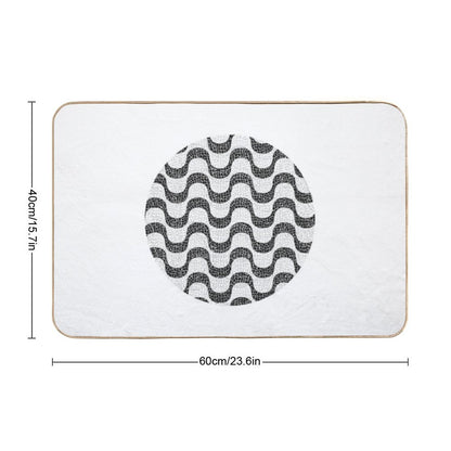 Copacabana Vibes Rio De Janeiro's Charming Sidewalk Bath Mat