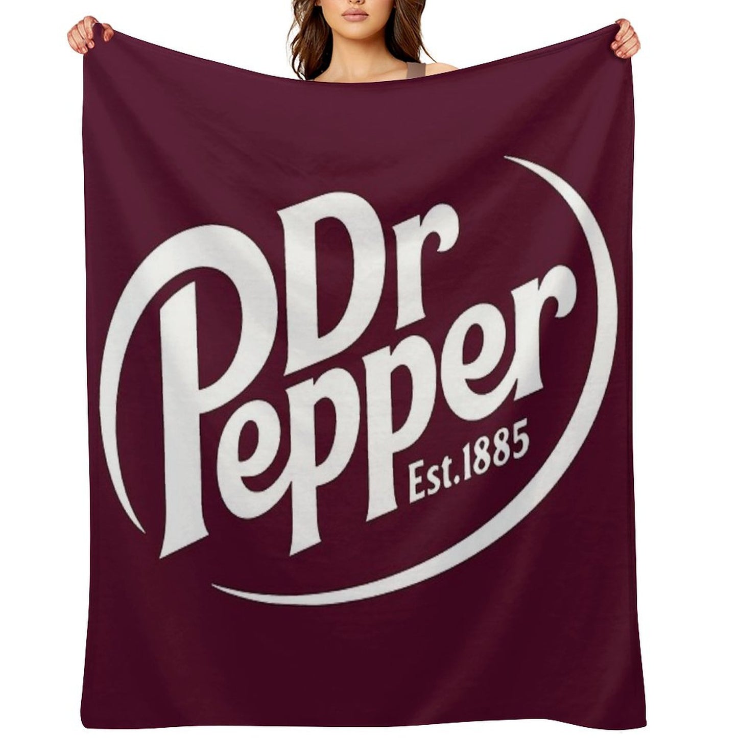 Dr Pepper Soda Throw Blanket