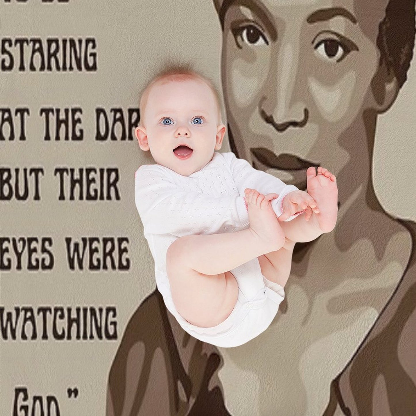 Zora Neale Hurston Portrait And Quote Throw Blanket