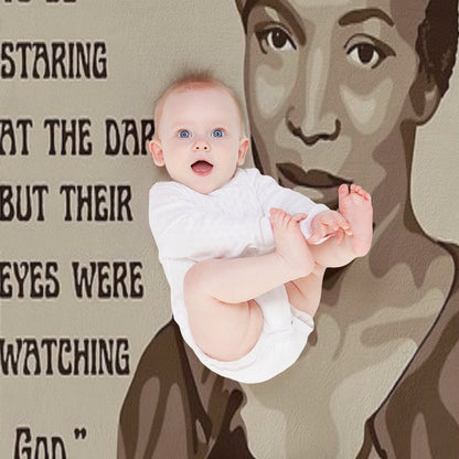 Zora Neale Hurston Portrait And Quote Throw Blanket