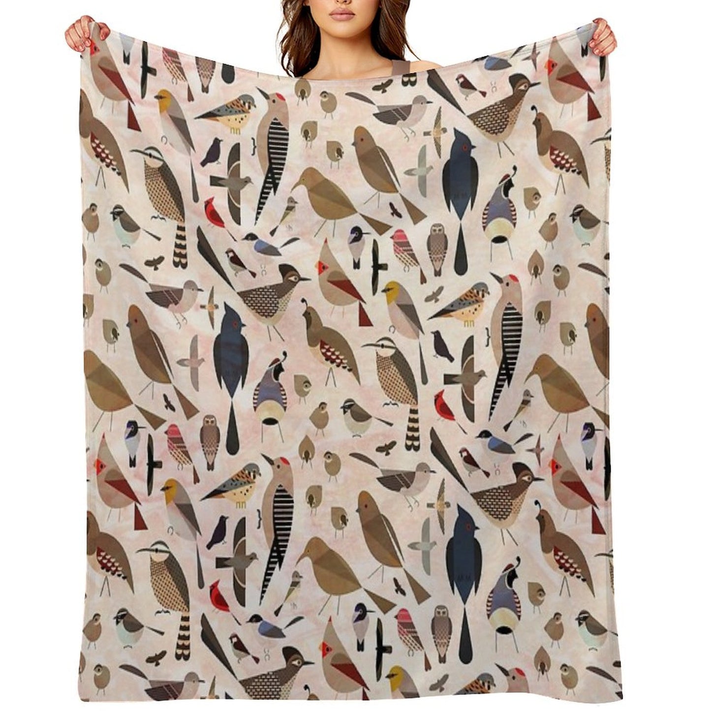 Sonoran Birds Throw Blanket