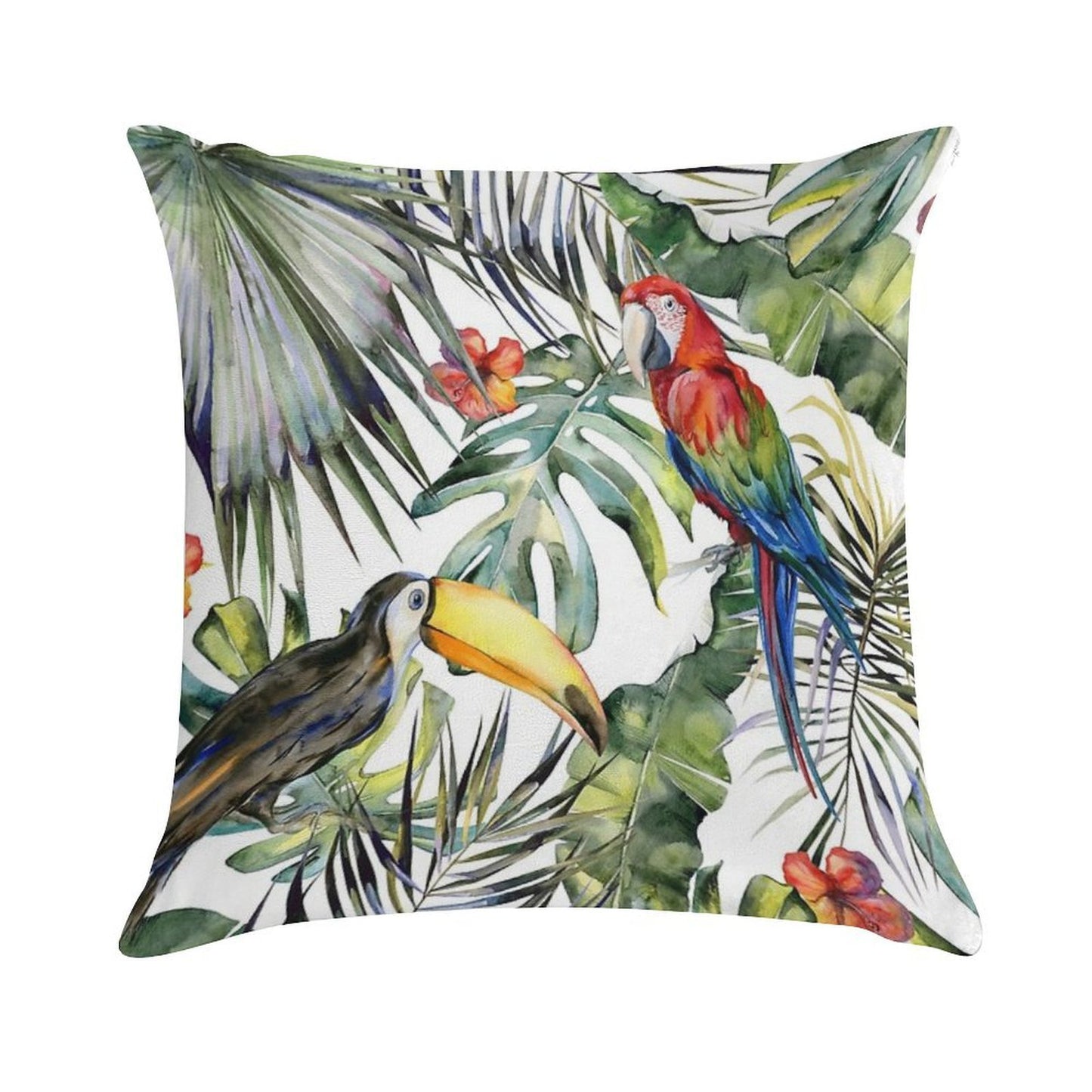 TROPICAL JUNGLE Soft Bedroom Essential Throw Pillow