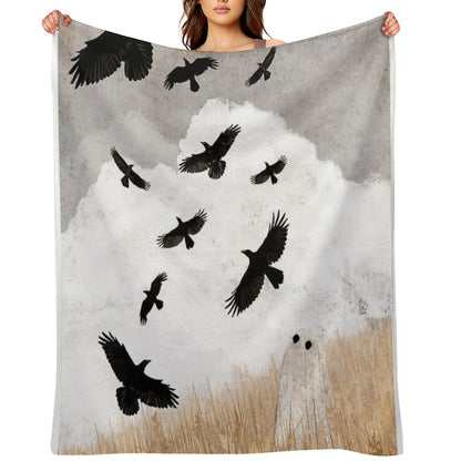 Walter And The Crows Throw Blanket