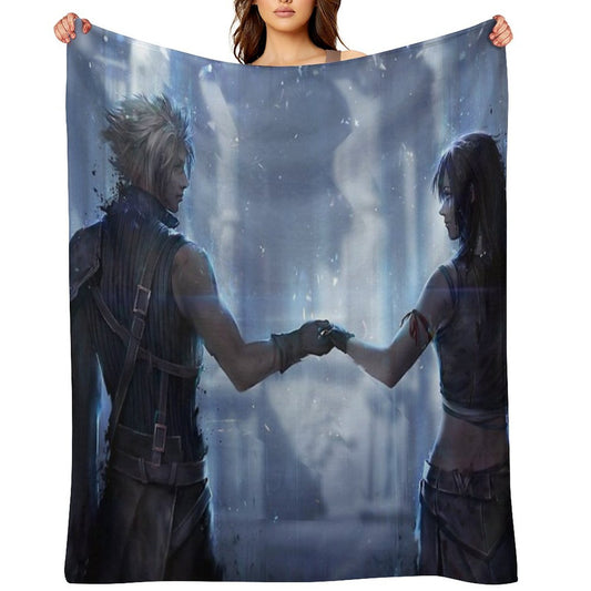 Final Fantasy 7 Cloud And Tifa Throw Blanket