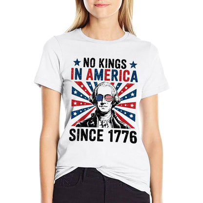 No Kings In America Since 1776 Vintage Patriotic USA  Easy-care T-Shirt