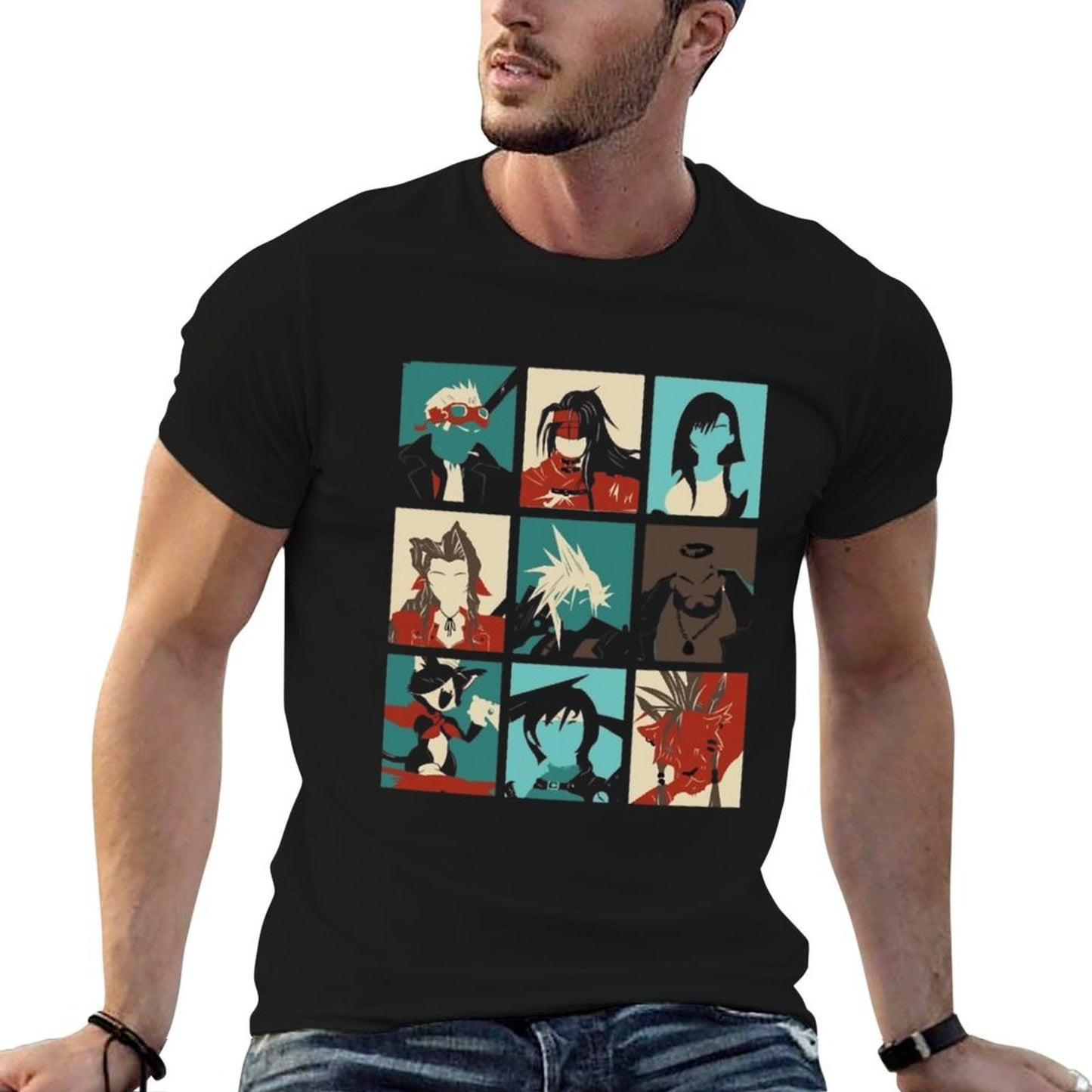 Fantasy Final Seven  Trendy Pattern T-Shirt