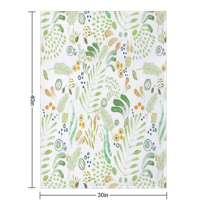 Lovely Green Throw Blanket