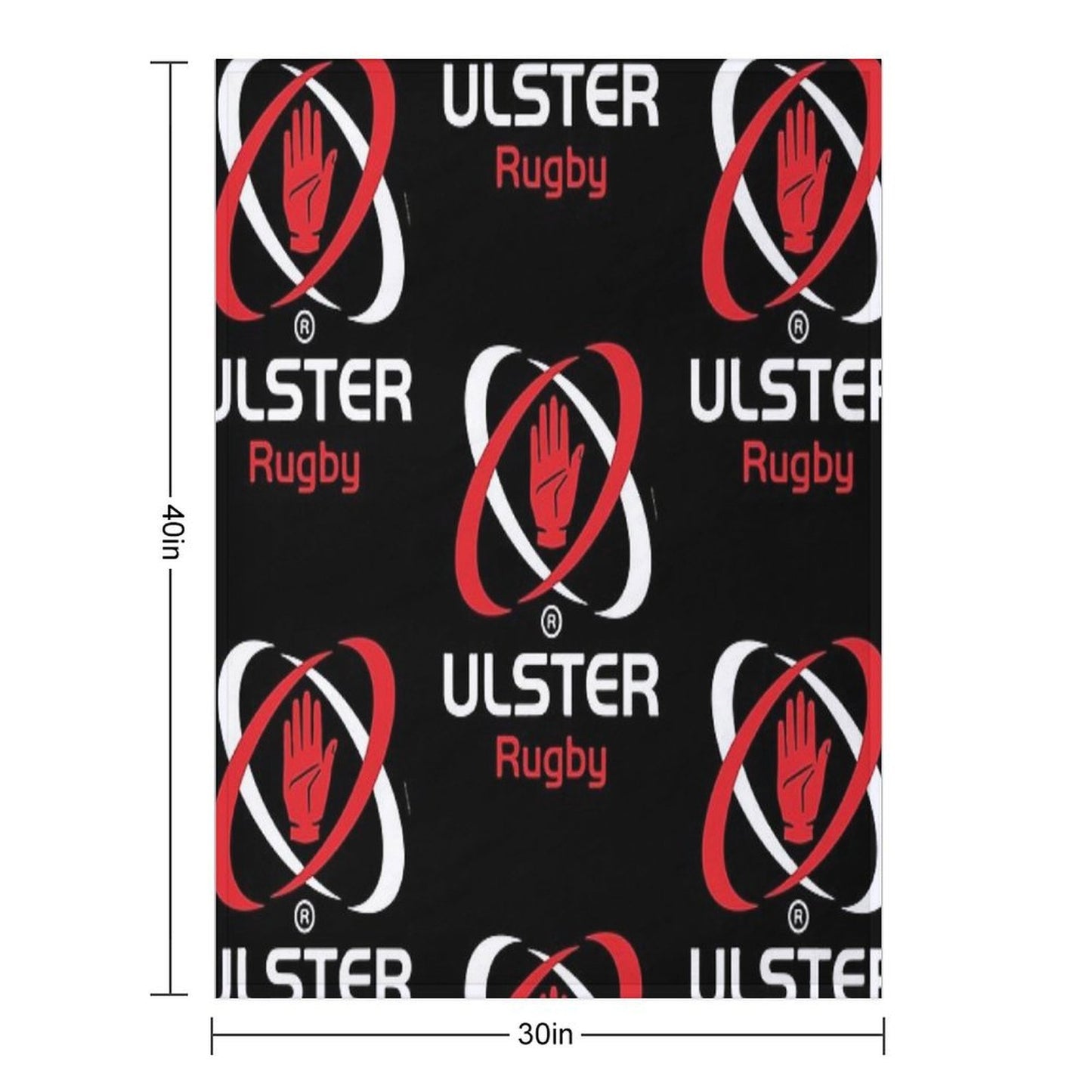 ULSTER RUGBY FANS -IRFU TEAM Throw Blanket