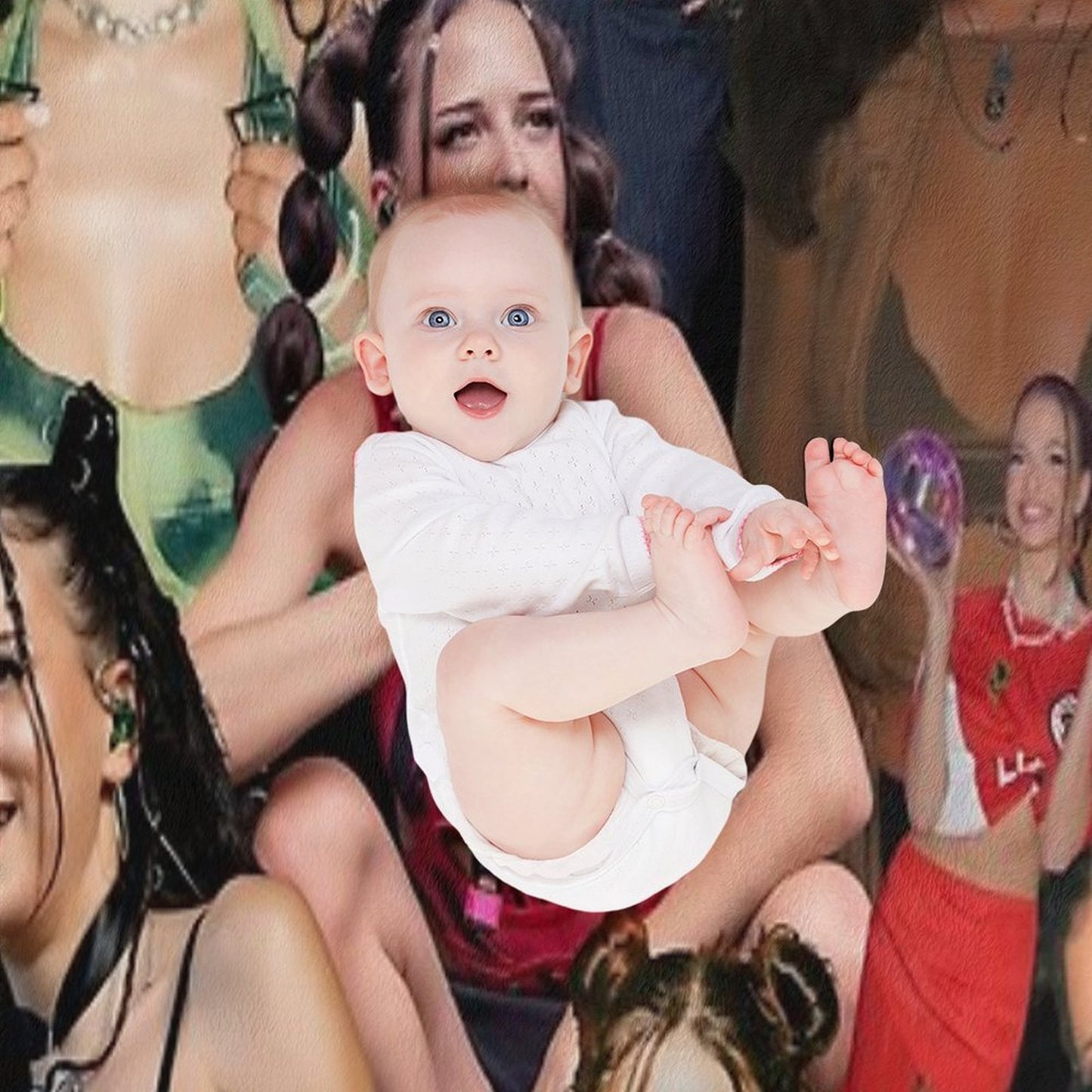 Nina Chuba Photo Collage Throw Blanket