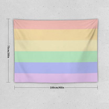 Pastel Pride Flag Tapestry