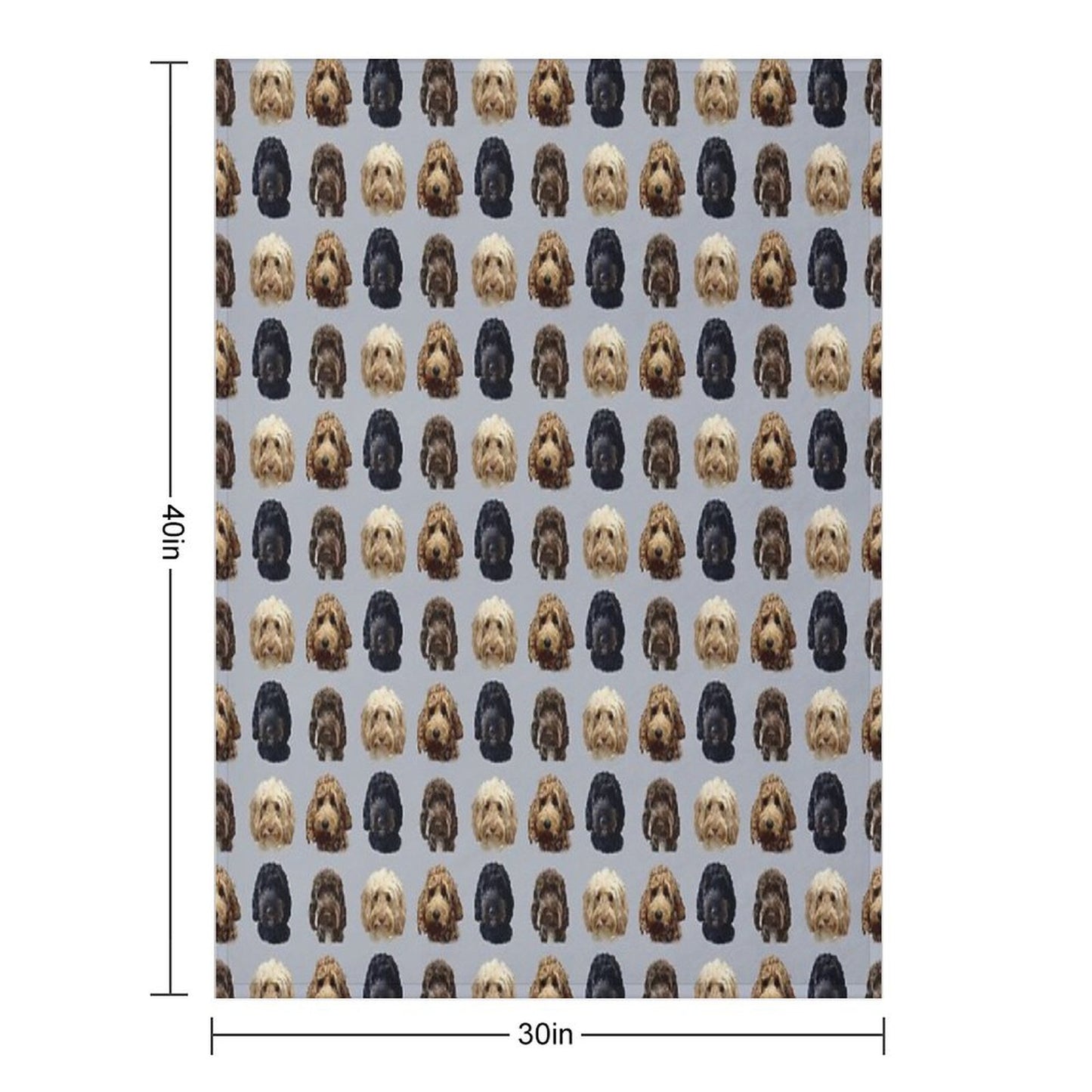 Cockapoo Dog Collection Throw Blanket