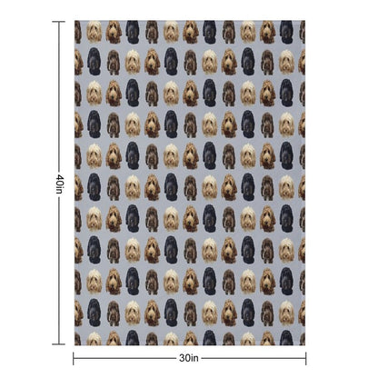 Cockapoo Dog Collection Throw Blanket