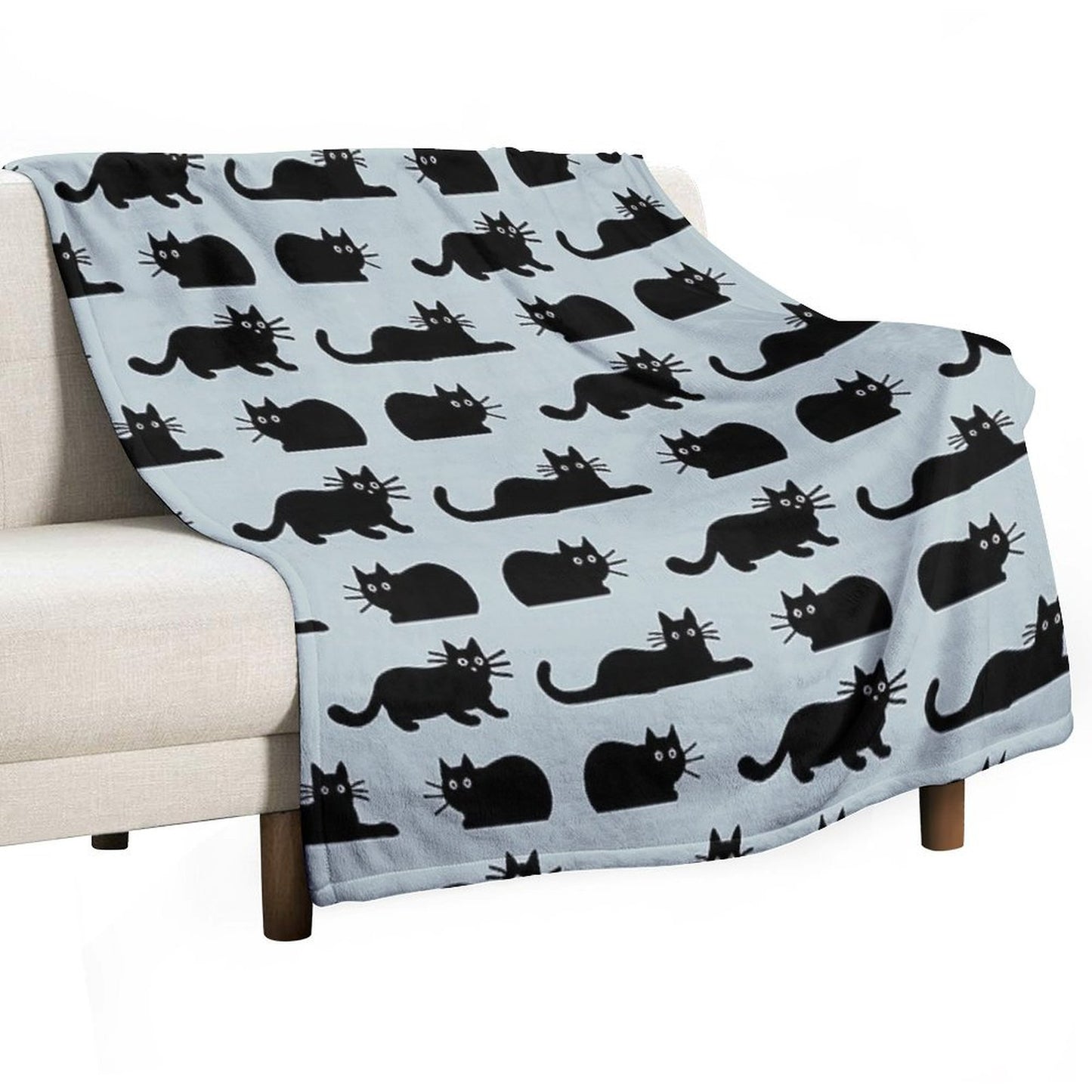 Black Cat Throw Blanket