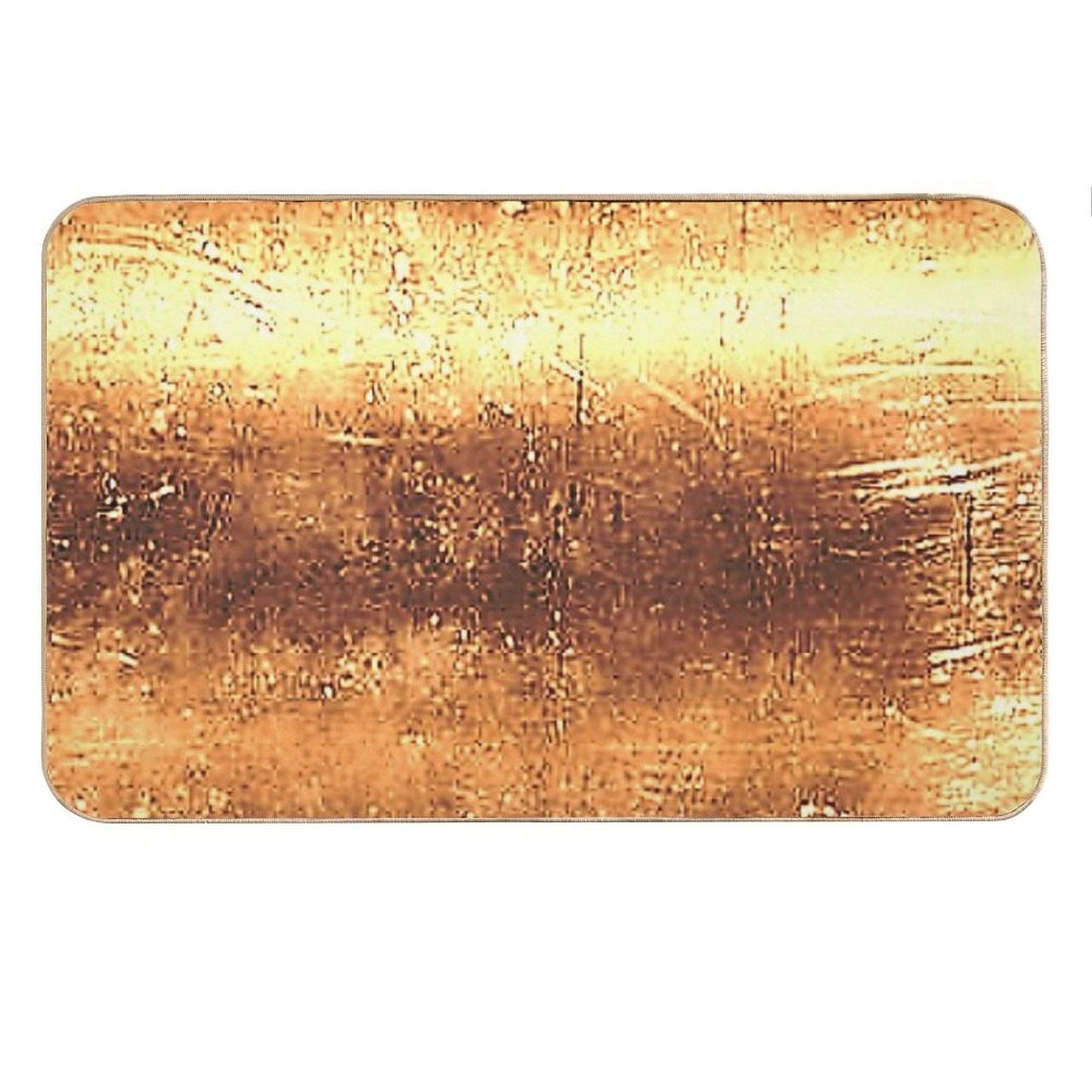 Metal Gold Colors Bath Mat