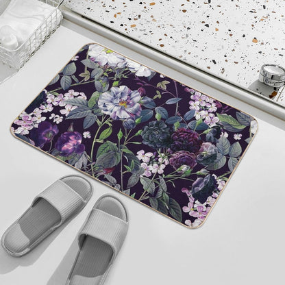 Rose Garden - Night II  High-Traffic Bath Mat