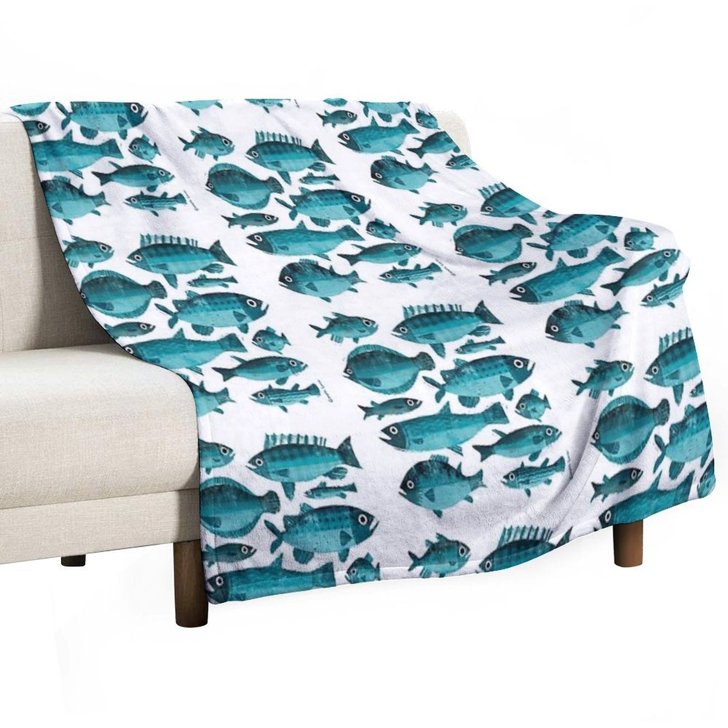 Ten Fish Throw Blanket