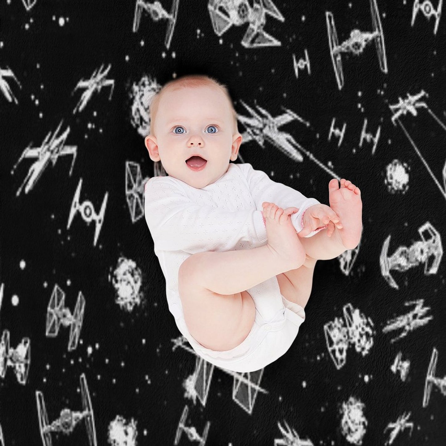 Space Ship Battle Throw Blanket
