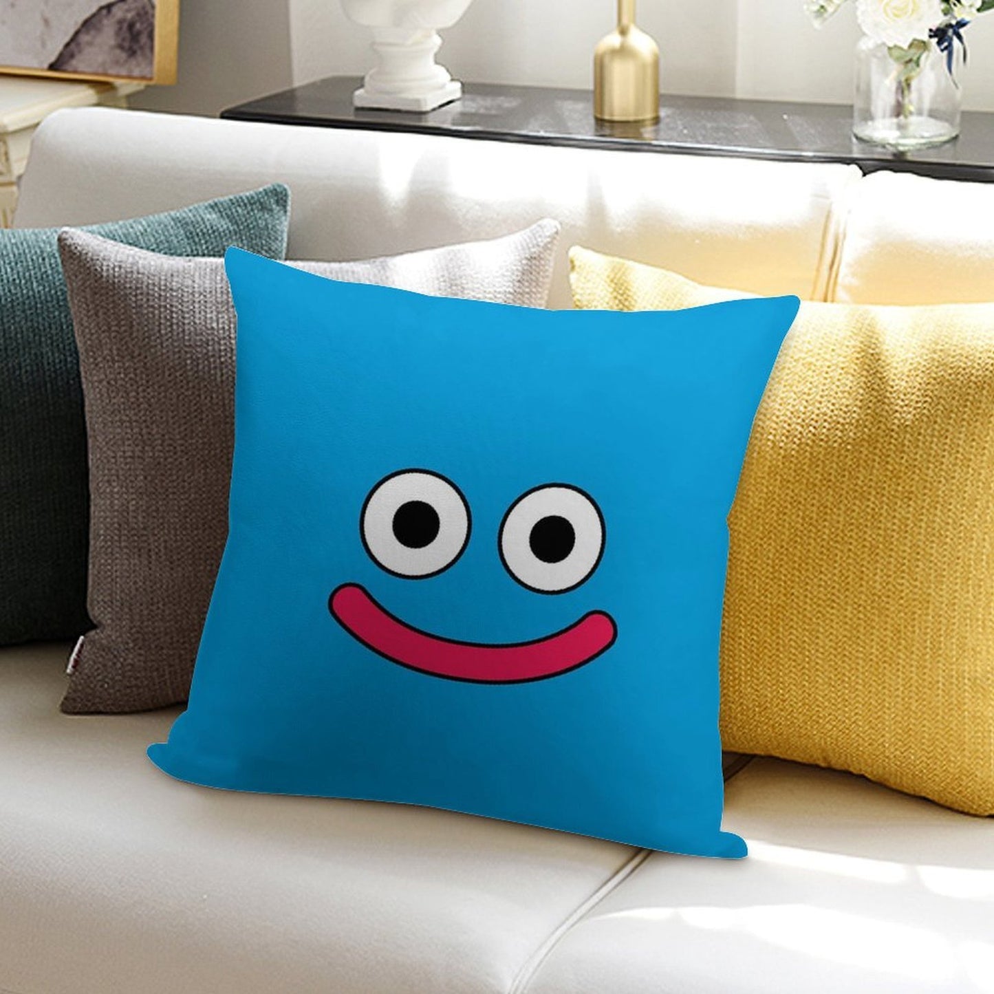 Dragon Quest Slime Soft Warmth Comfort Throw Pillow