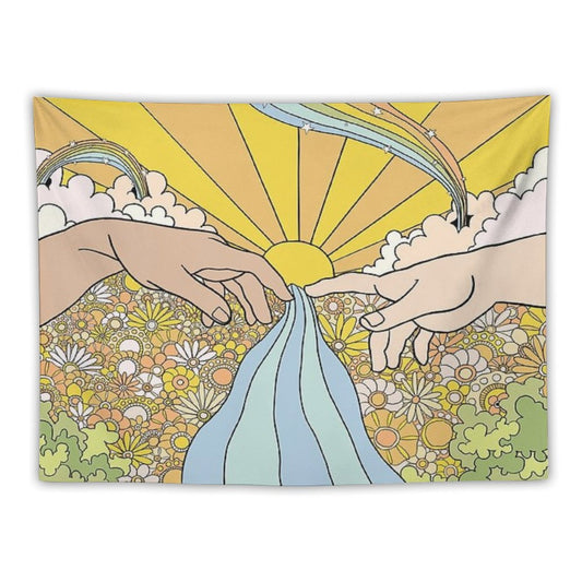 Groovy Creation of Adam Tapestry