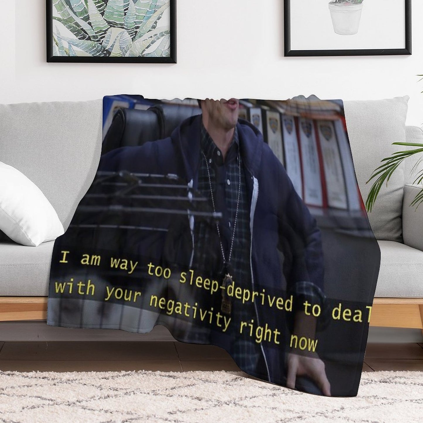 Jake Peralta Is Sleep Deprived Throw Blanket