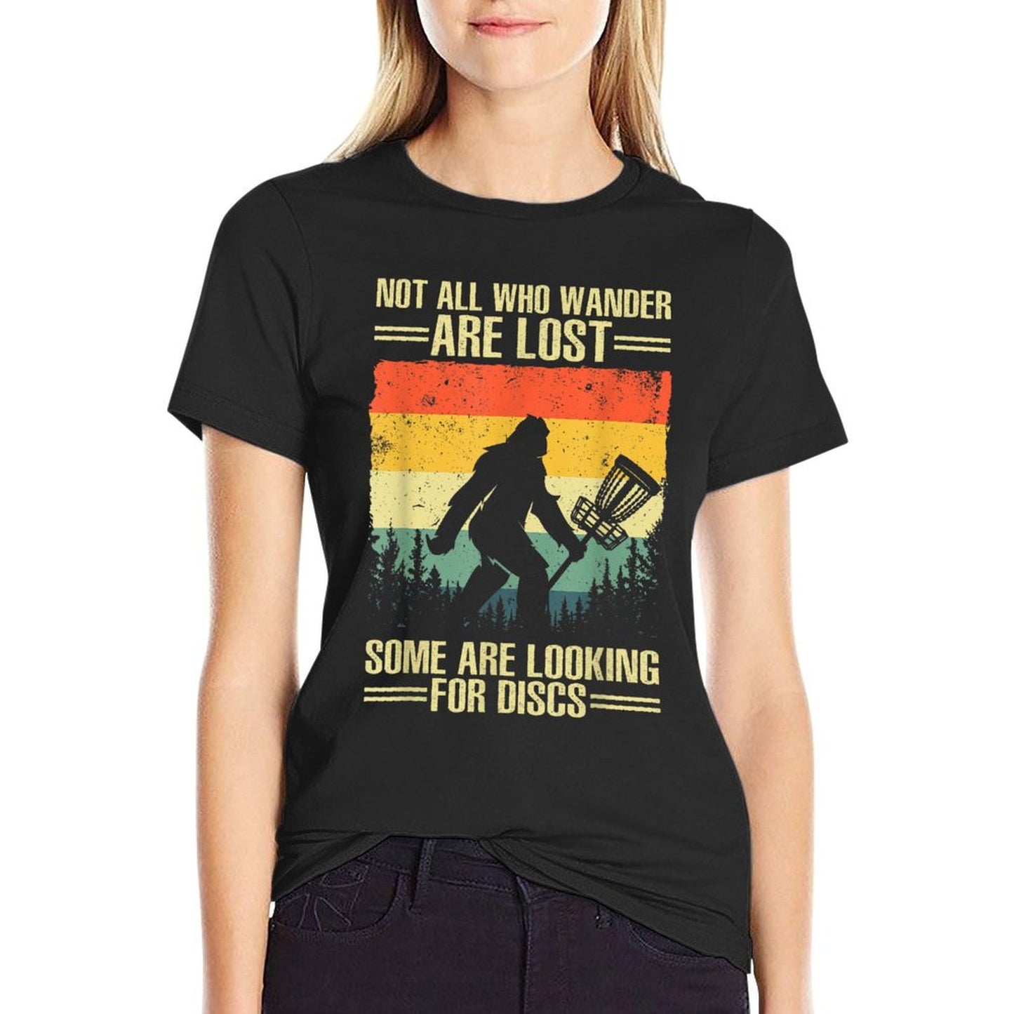 Funny Disc Golf Art For Men Women Kids Disc Golf Player T-Shirt