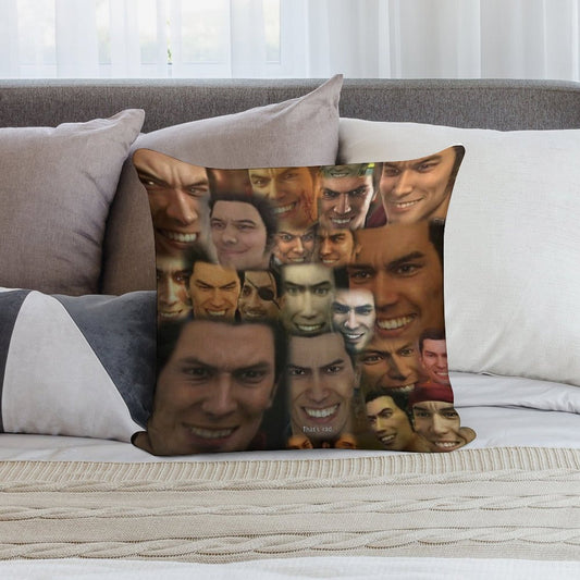 Happy Kazuma Kiryu ) Soft Ultra-Soft Texture Throw Pillow
