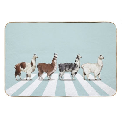 Llama The Abbey Road #1 Bath Mat