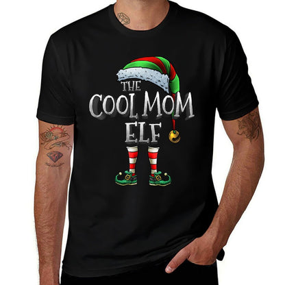 The Cool Mom Elf Matching Family Christmas Elf Mommy  Soft T-Shirt