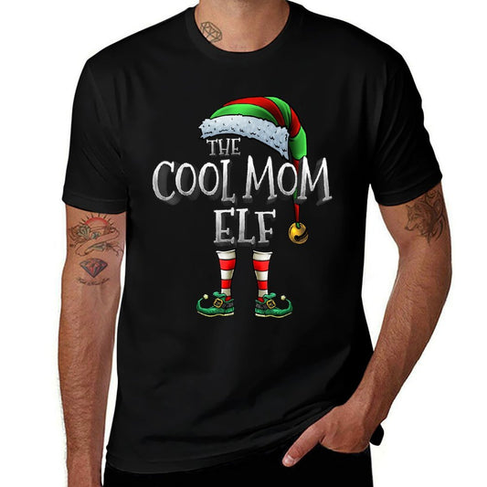 The Cool Mom Elf Matching Family Christmas Elf Mommy  Soft T-Shirt