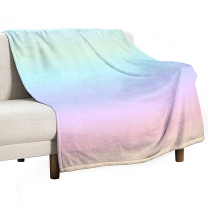 Pastel Gradient Throw Blanket