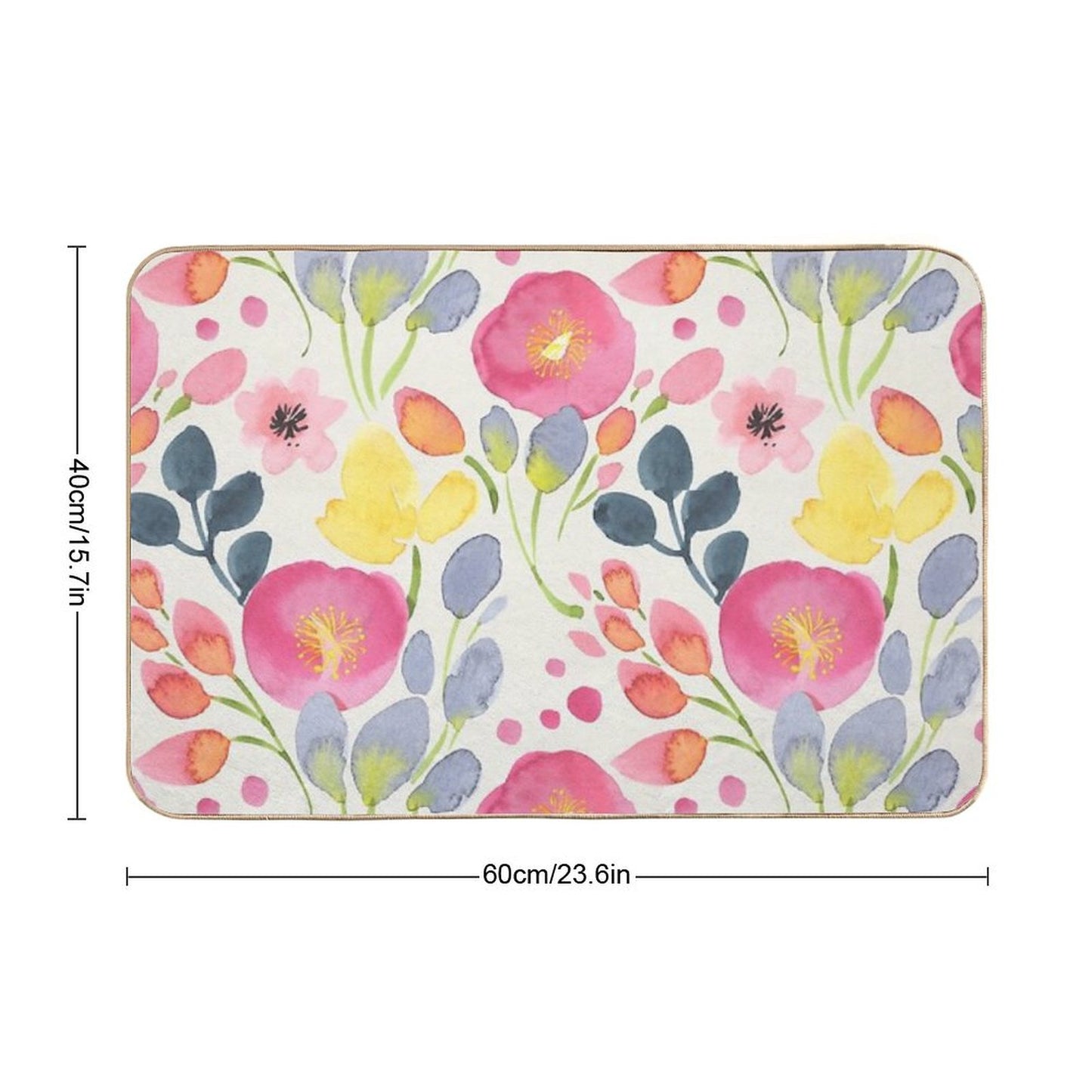 Summer Poppies Bath Mat