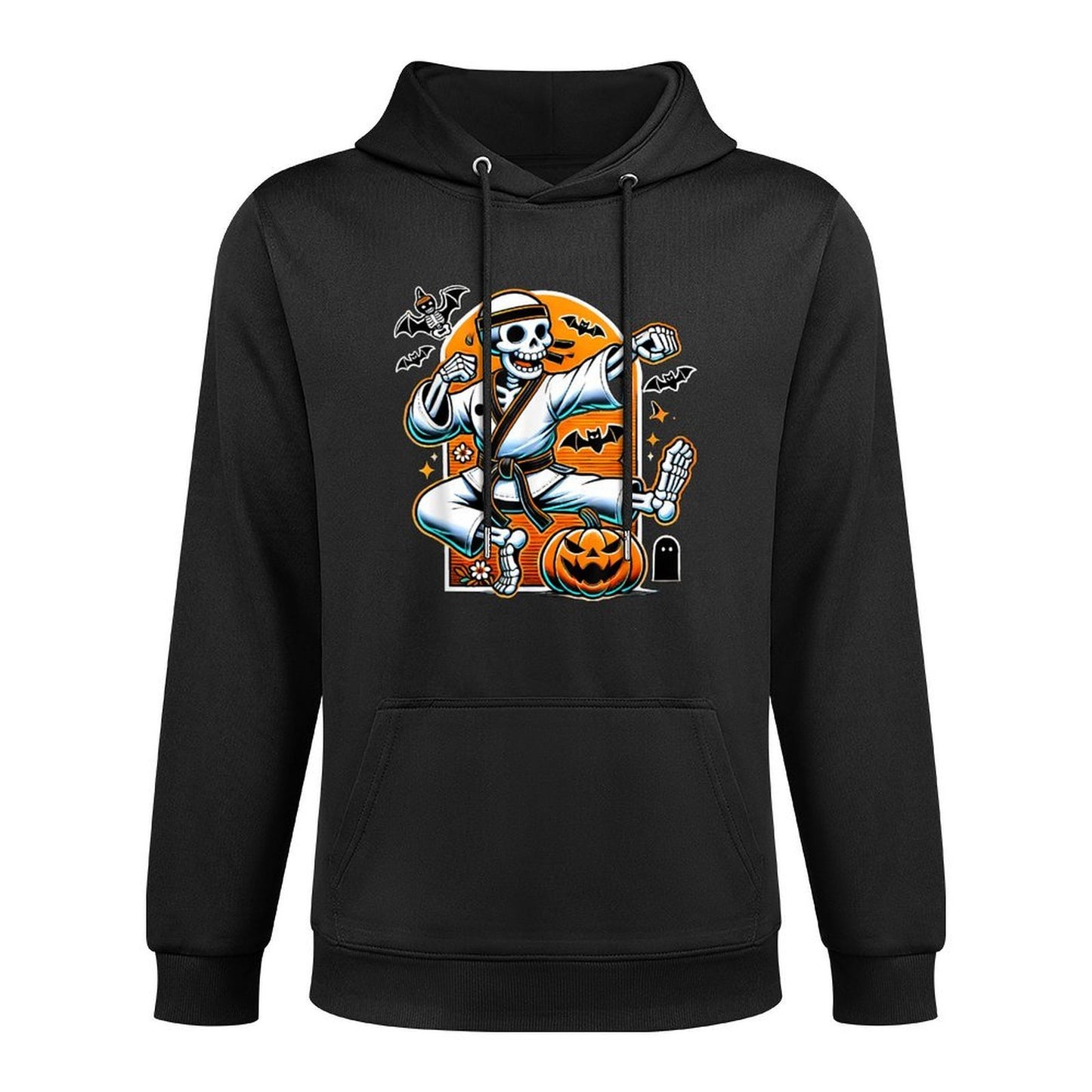 Halloween Skeleton Karate Customizable Surface Hoodie
