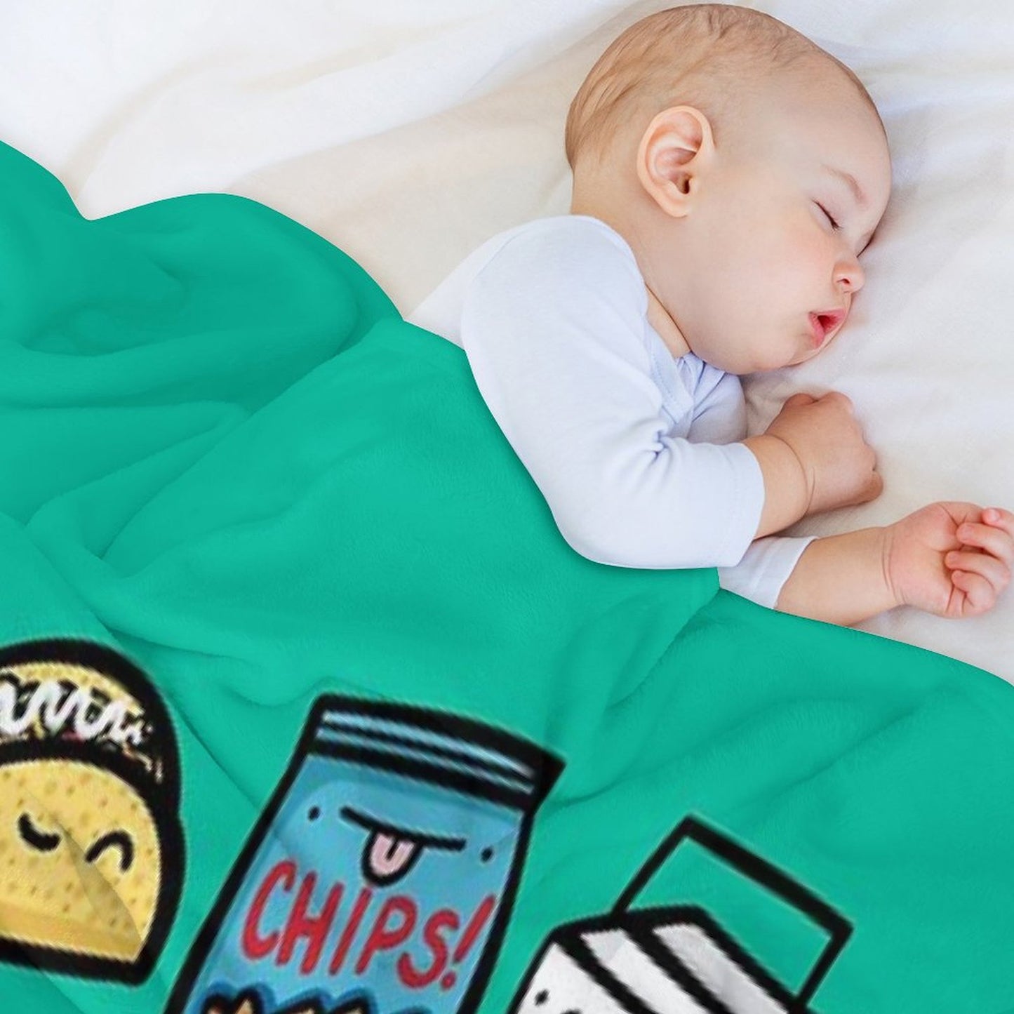 Junk Food Dudes Throw Blanket