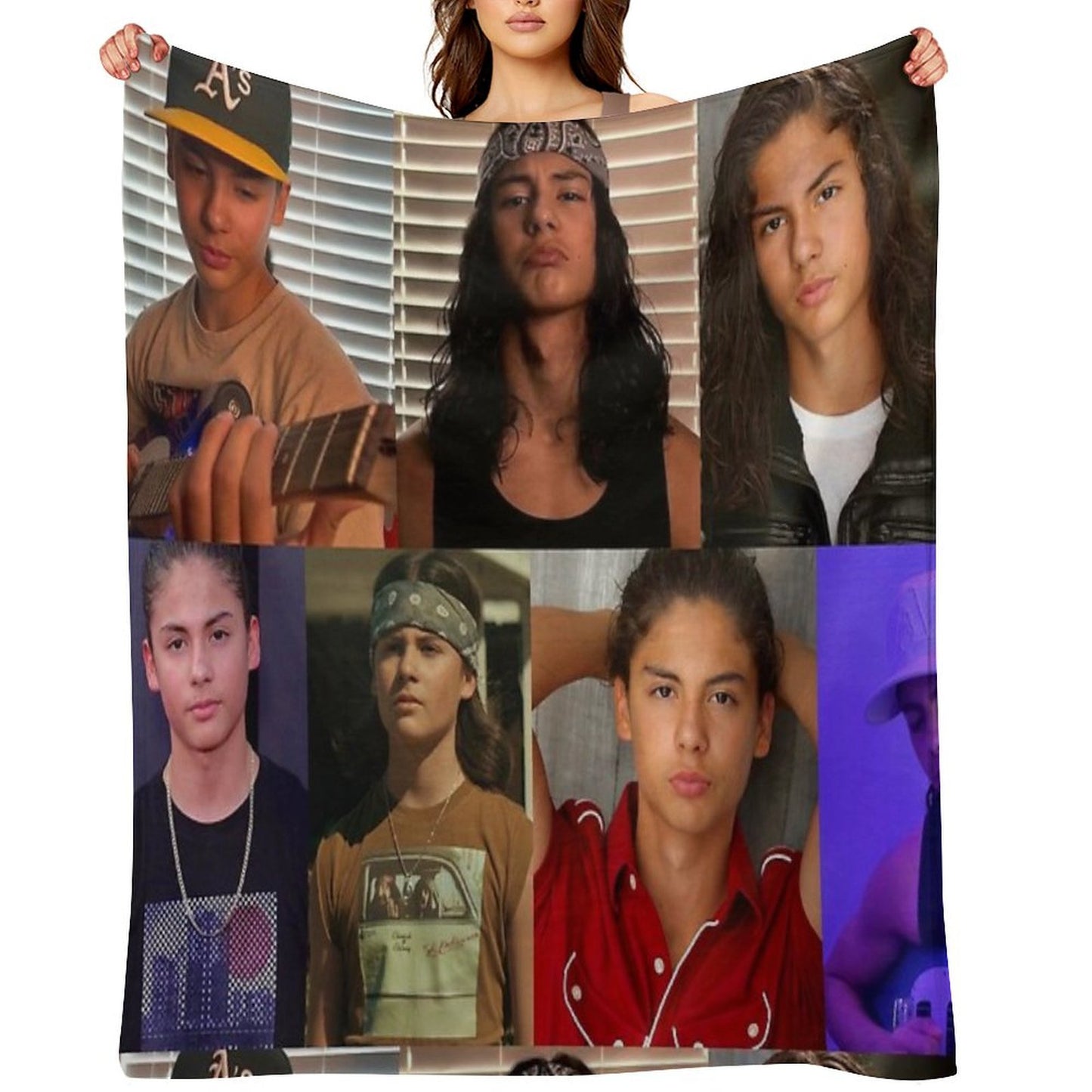 Miguel Cazarez Mora Collage Throw Blanket