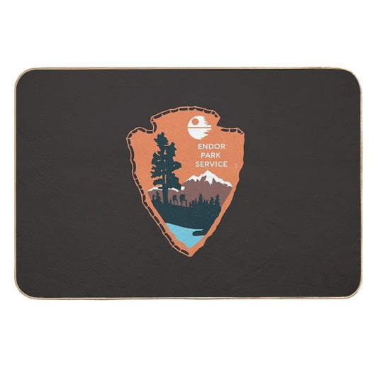 Planetary Park Badge  Long-Lasting Bath Mat