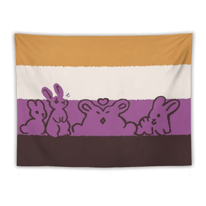 NB Flag Bunnies Tapestry