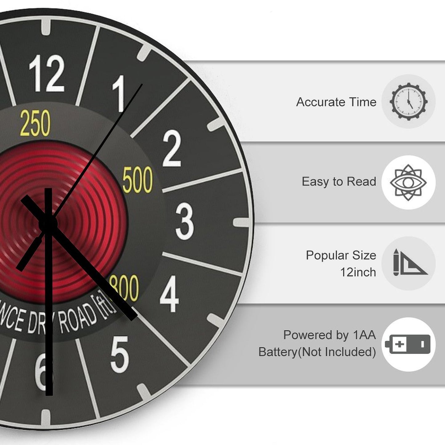 Citroen Speedometer Clock Wall Clock
