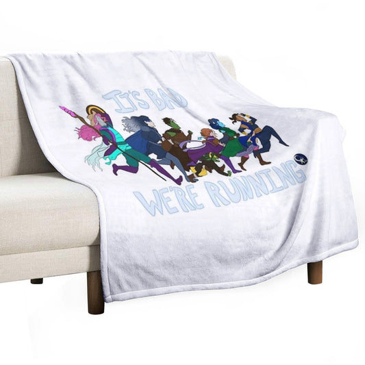 It's Bad, We're Running Throw Blanket