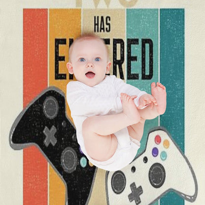 Retro Player 2 Has Entered The Game Throw Blanket
