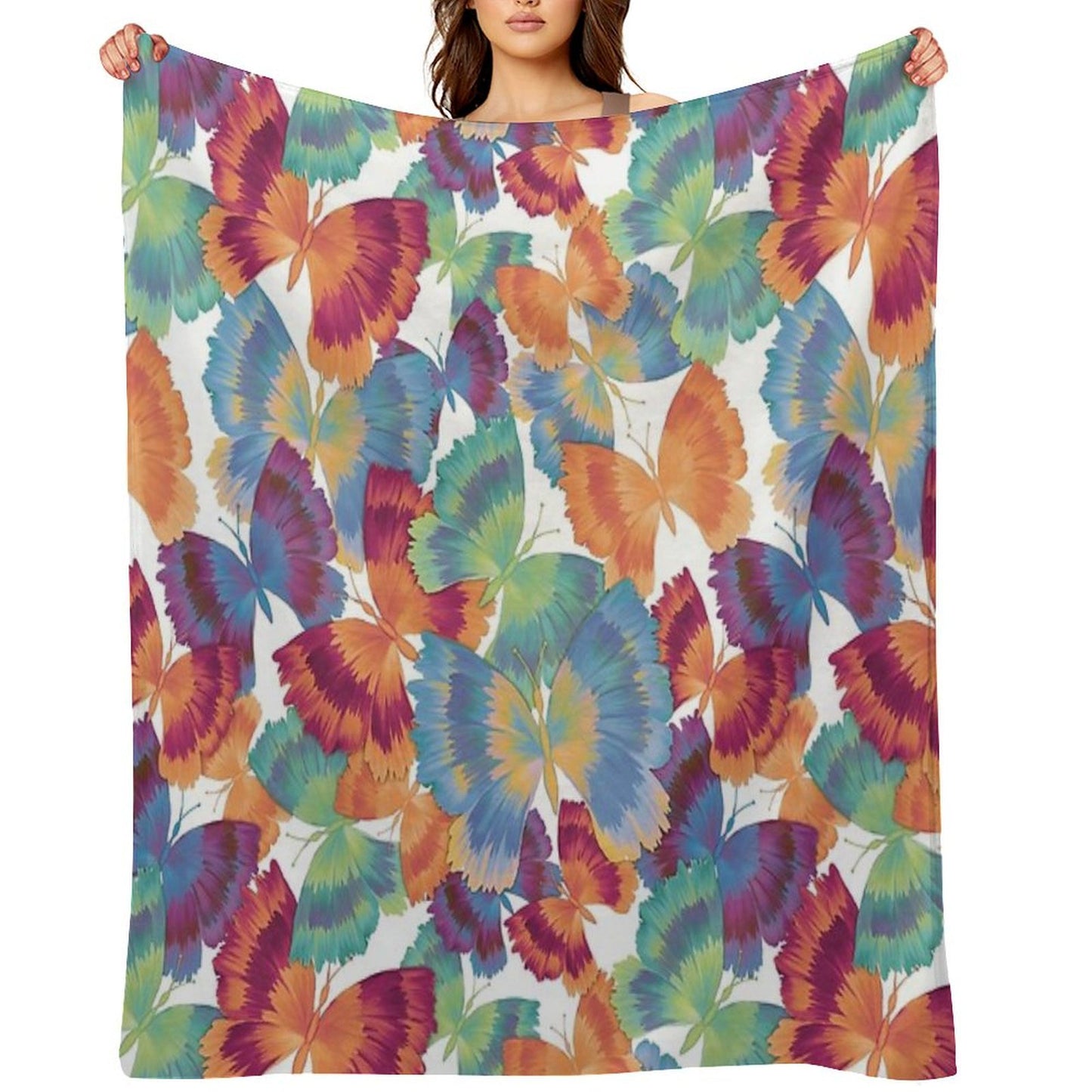 A Swarm of Butterflies Throw Blanket