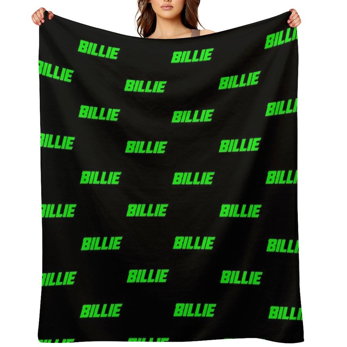 Neon Billie (black Bg) Throw Blanket