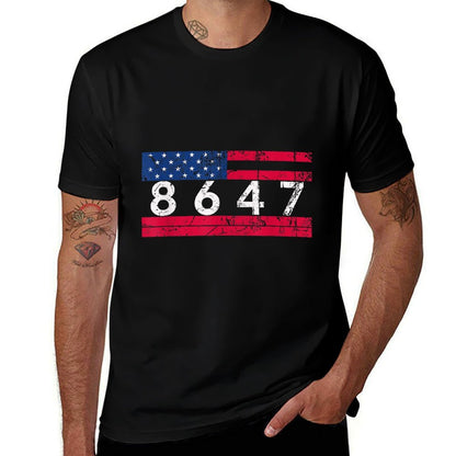 Anti Trump Impeach 47 8647 86 47 47th President US  Trendy Pattern T-Shirt