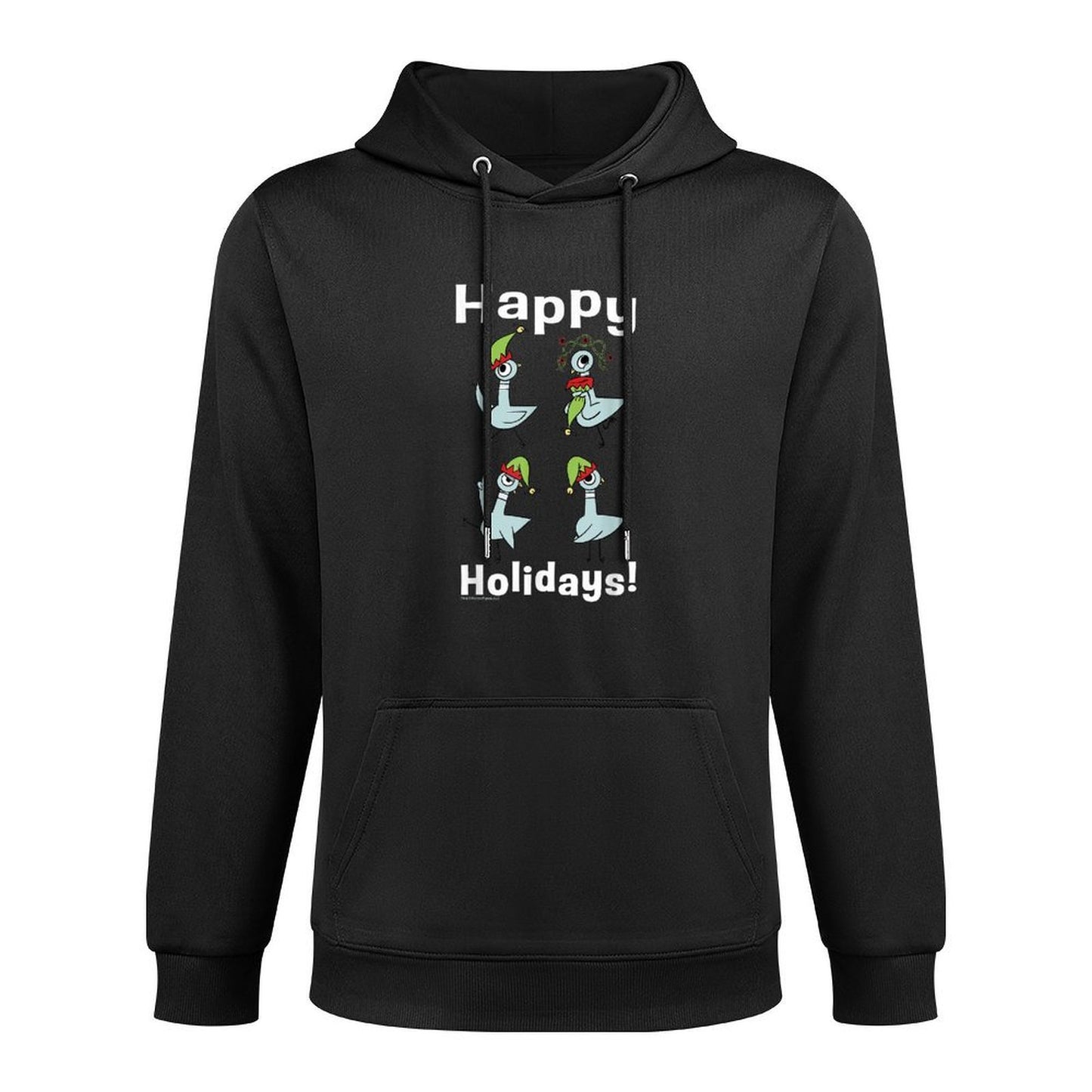 Hidden Pigeon Company Kids Unisex Pigeon Happy Holidays Christmas All-Day Comfort Hoodie