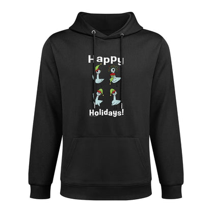 Hidden Pigeon Company Kids Unisex Pigeon Happy Holidays Christmas All-Day Comfort Hoodie
