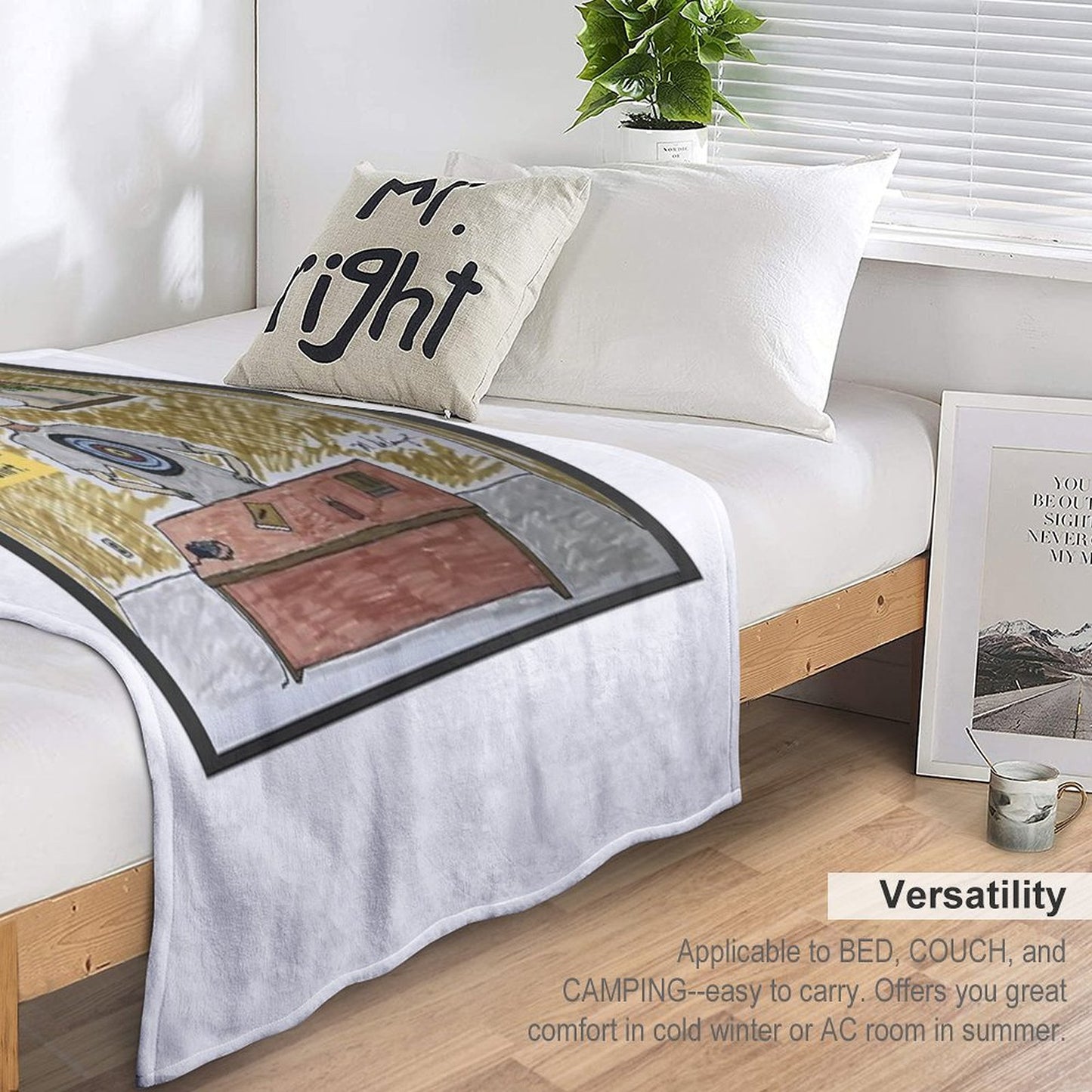 Henry The Preacher with The T-Shirt Bullseye Throw Blanket