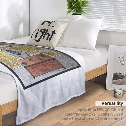 Henry The Preacher with The T-Shirt Bullseye Throw Blanket